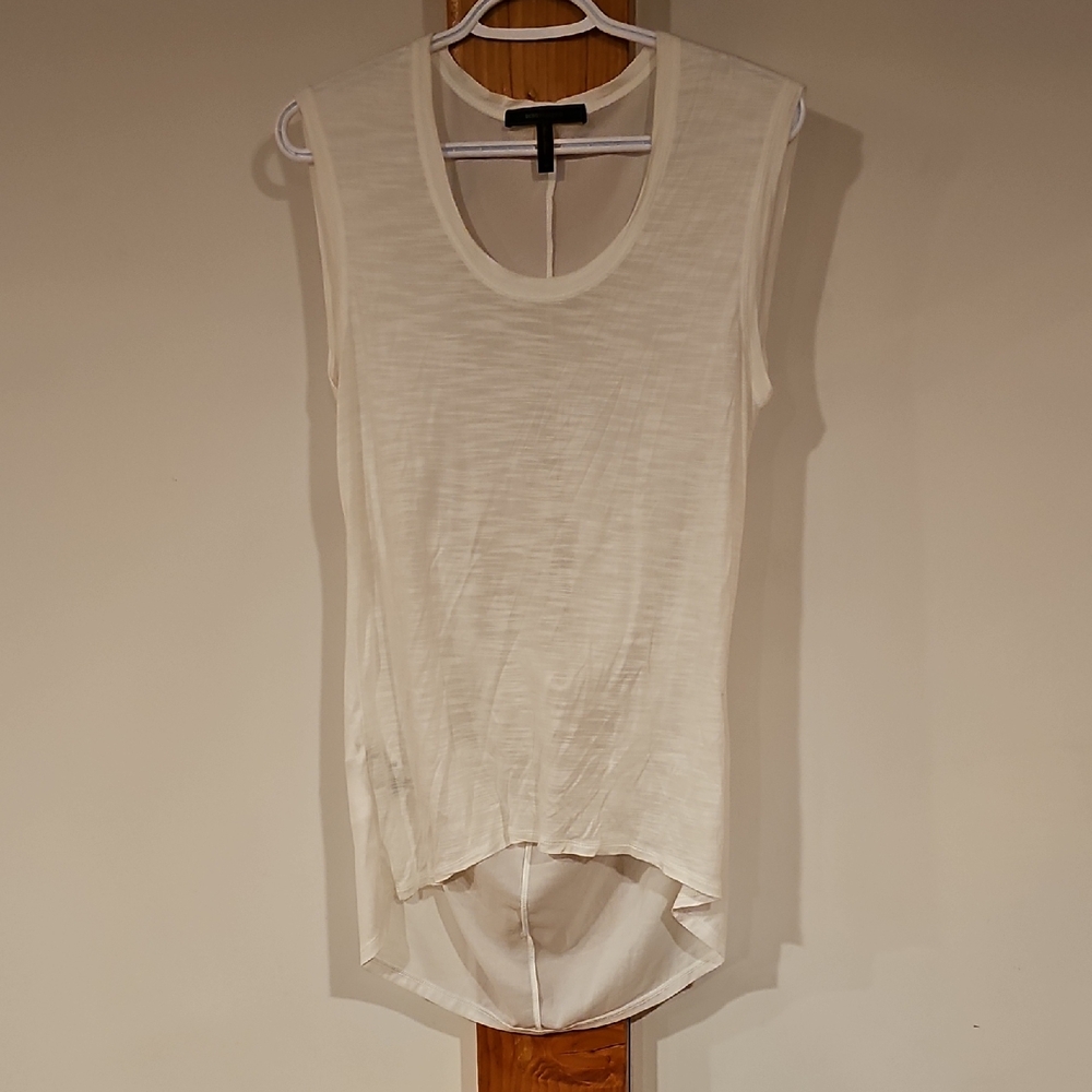 BCBG Ivory Sleeveless Top
